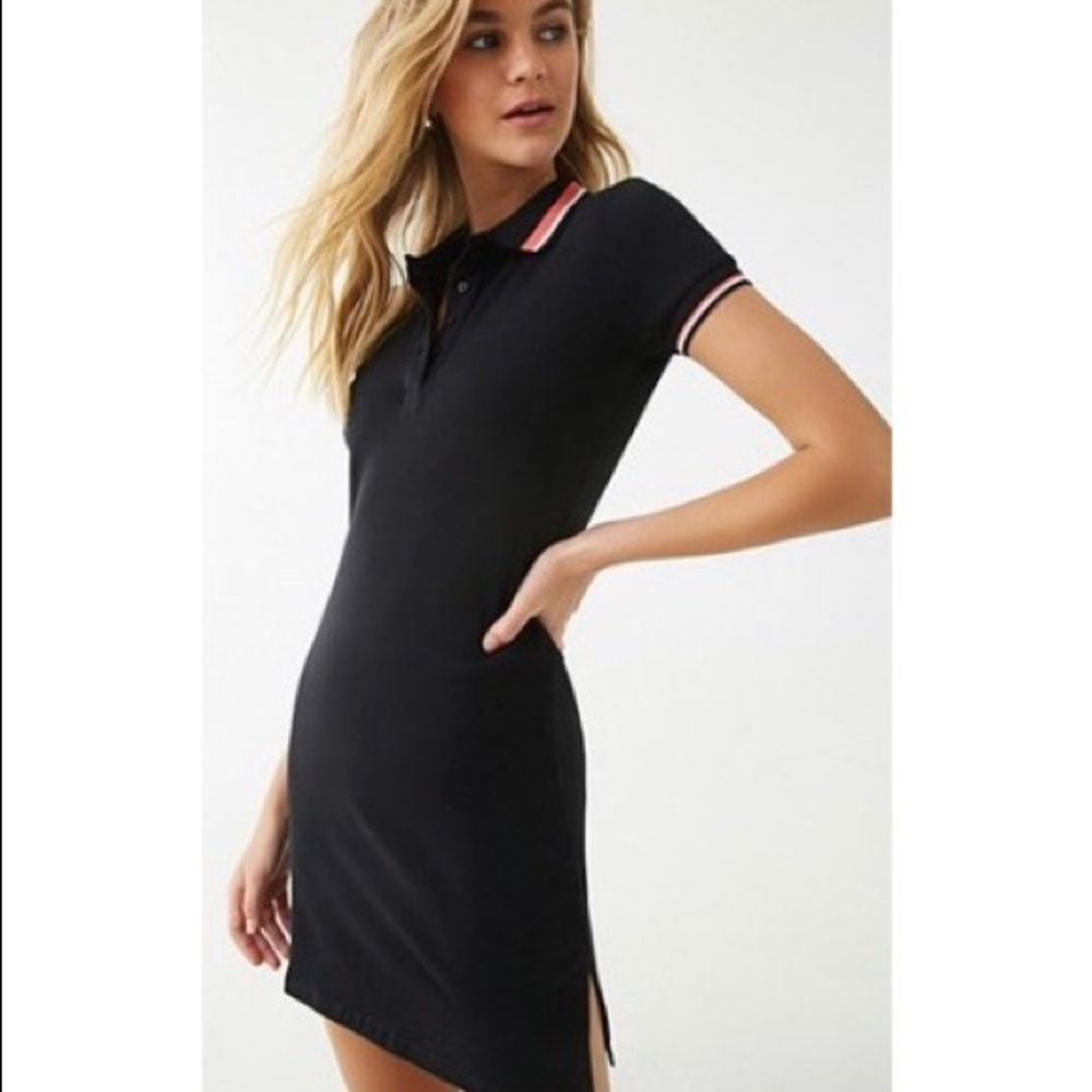 Striped polo dress